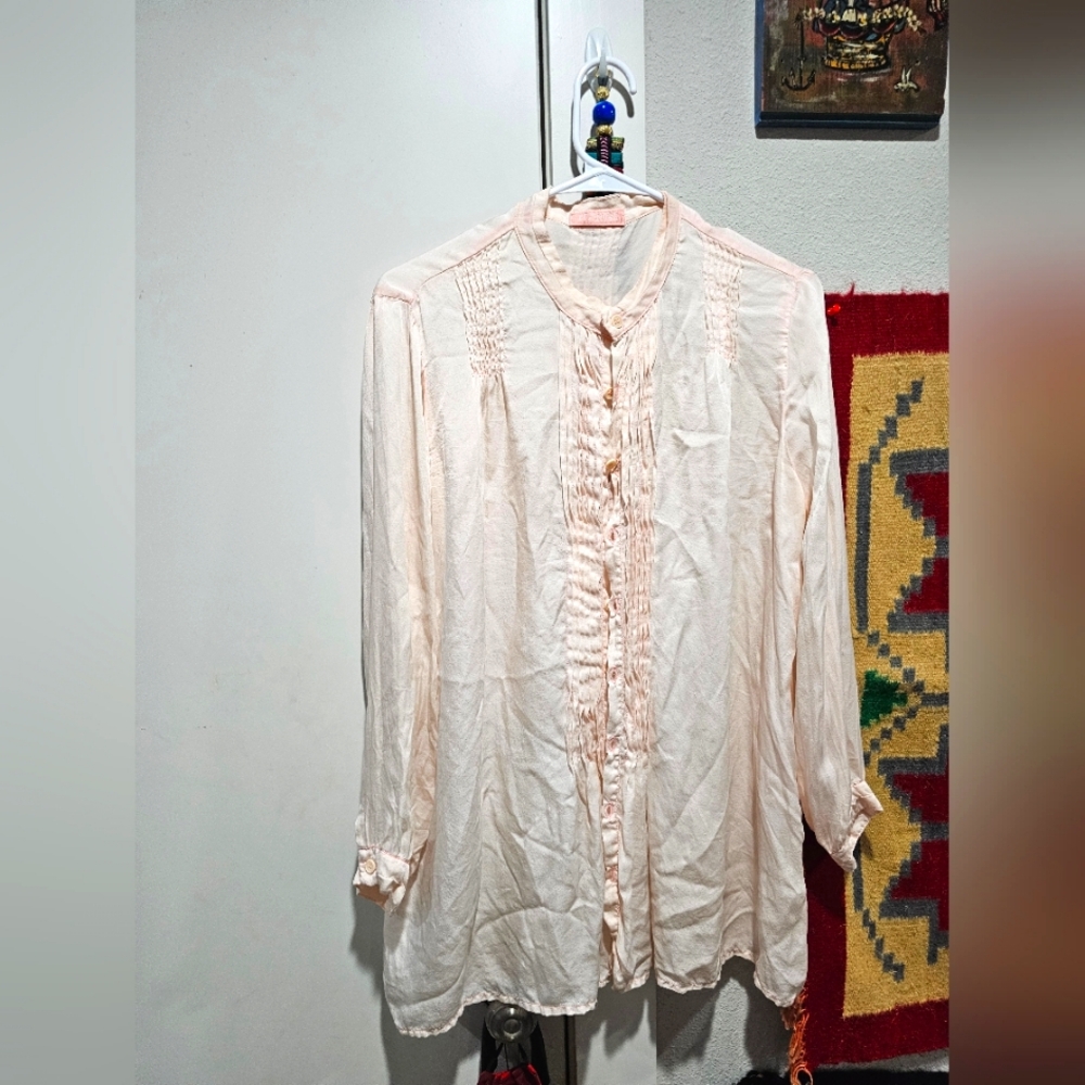 CP Shades silk blouse M